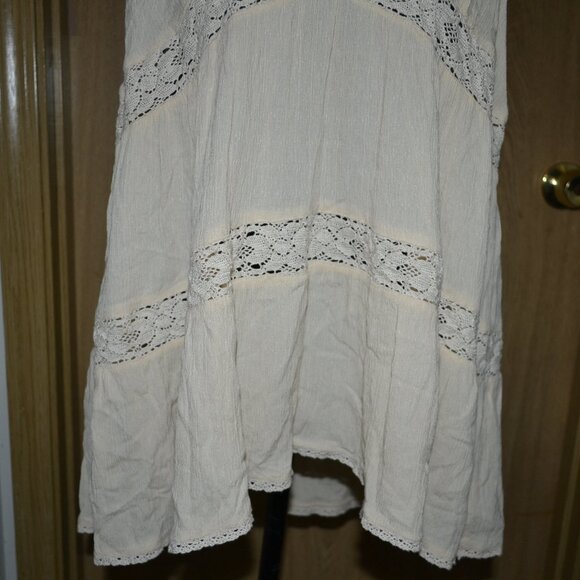 American Eagle Crochet V Neck Beachy Boho Summer Tank Top - Picture 6 of 9